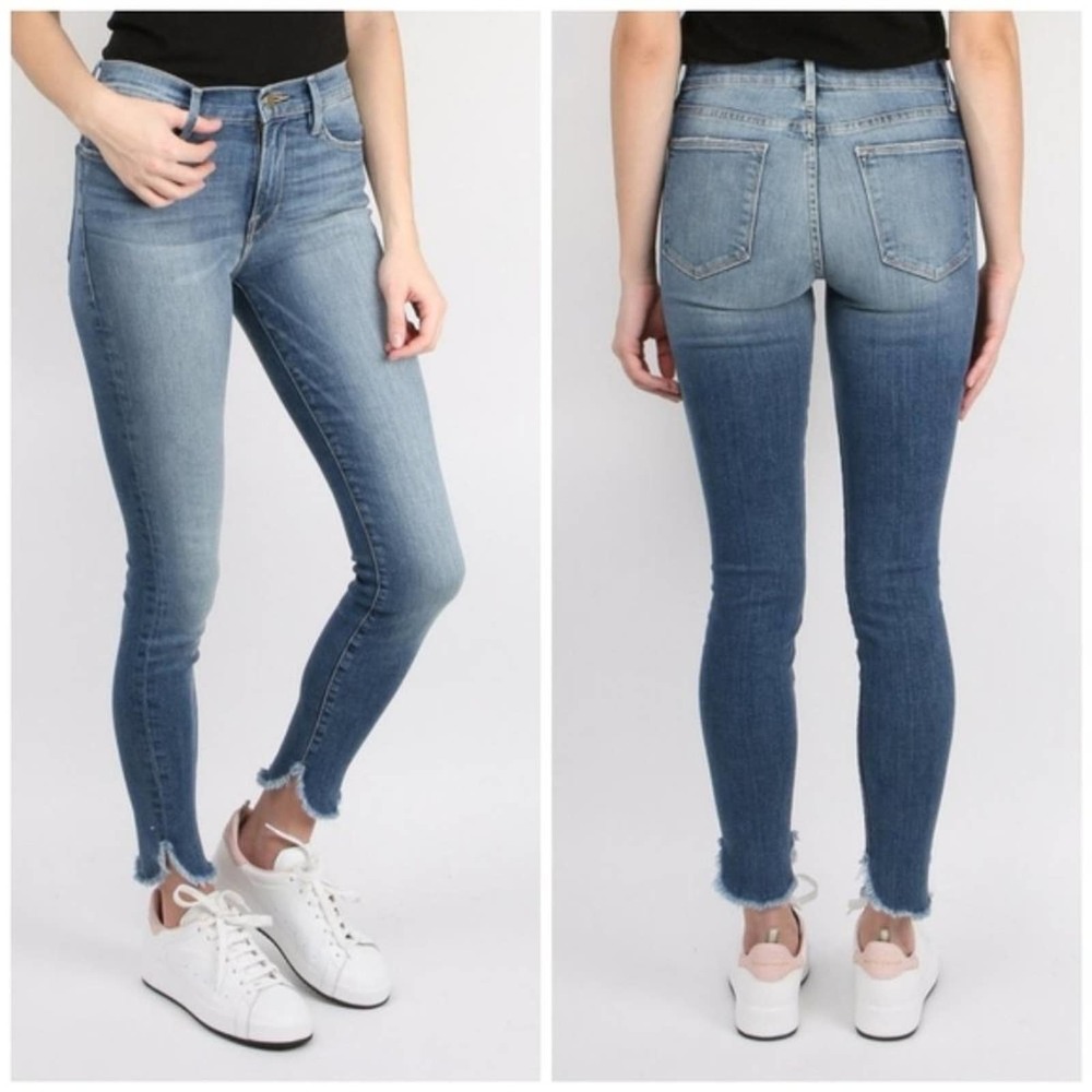 FRAME Le High Skinny Petal Hem Hamerton {X47}